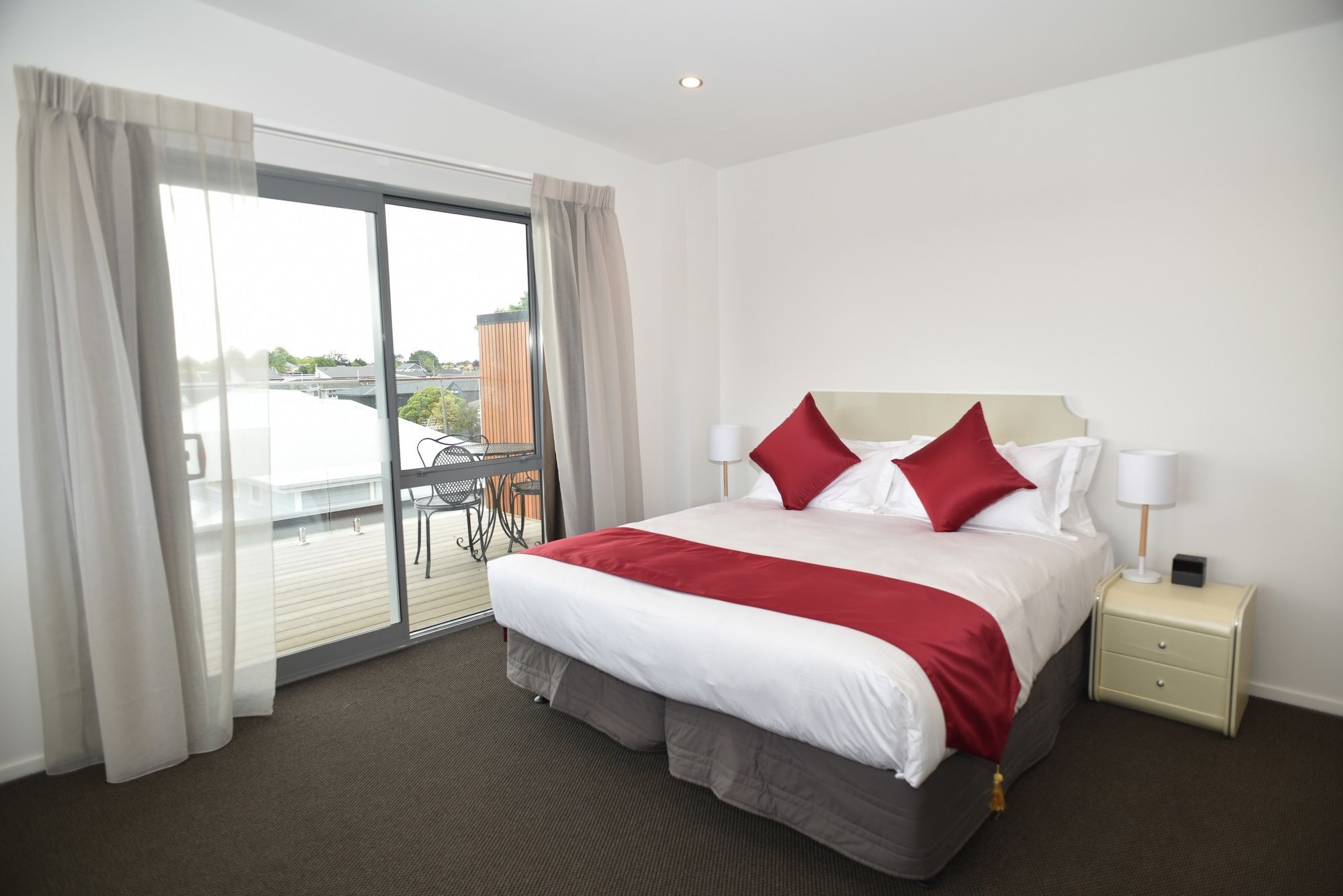 Bealey Plaza Motel Christchurch Exterior foto A bedroom at the hotel